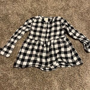 Jumping Beans 4T Black & White Check Shirt